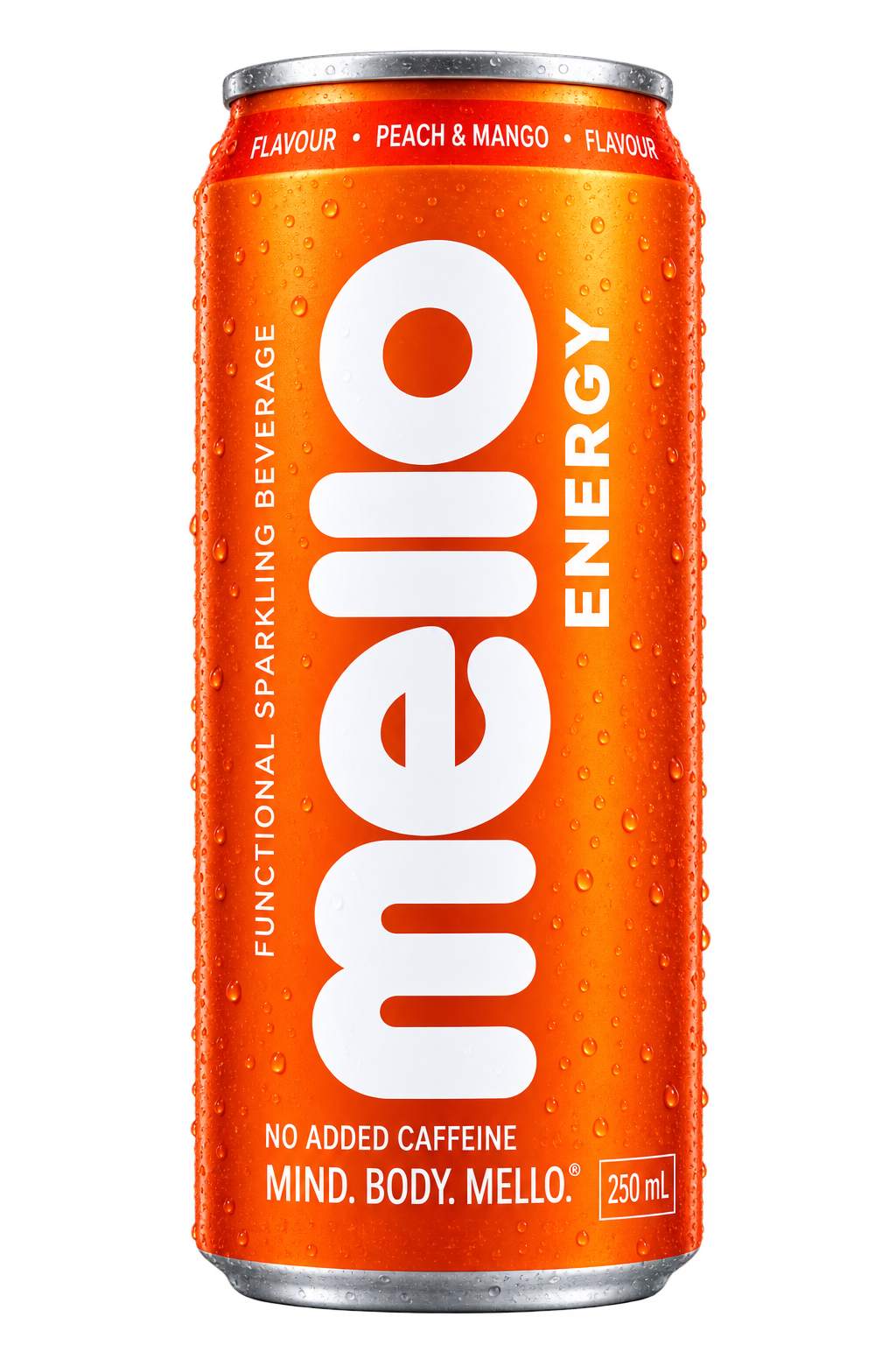 Mello Energy — Peach & Mango 250 ml can